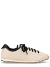 Jacquemus Les Tennis Leather-trimmed Canvas Sneakers In Sand