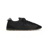 Jacquemus Le Tennis Sneakers In Hydro-treated Suede And Nylon Shoes In Black