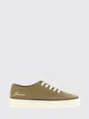Jacquemus Cotton Low-top Sneakers With Embroidered Logo In Green