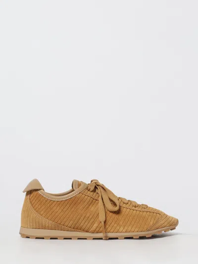 Jacquemus Les Tennis Sneakers In Soft Crocodile-embossed Suede In Brown