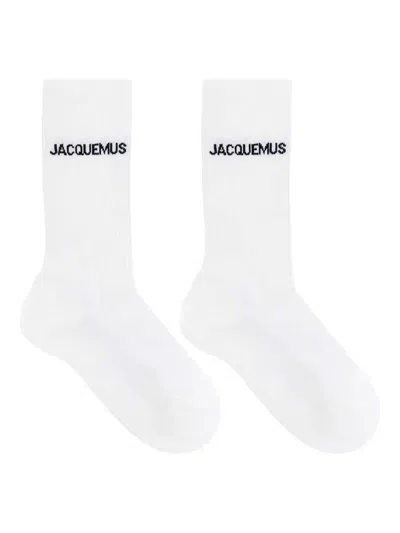JACQUEMUS SOCKS WITH EMBROIDERED LOGO