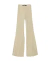 Jacquemus Soffio Flared Trousers In Nude