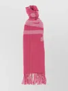 Jacquemus Soft Fringe Detail Scarf In Pink