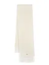 Jacquemus Soft Ivory White Scarf In White