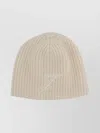 Jacquemus Soft Knit Ribbed Stretch Fit Hat In Gray