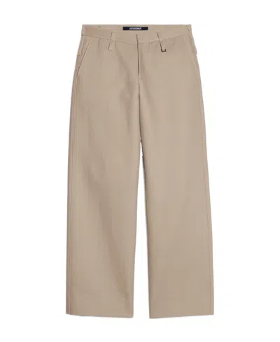 Jacquemus Soft Tailored Pants In Nude