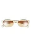 Jacquemus Sole Rectangular Sunglasses In Neutral