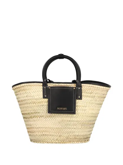Jacquemus Soli Basket Bag In Brown