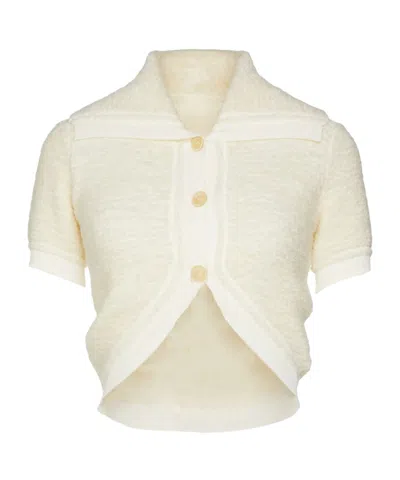 Jacquemus Solid Color Cardigans In Neutral