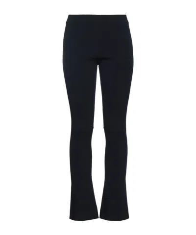 Jacquemus Solid Color Casual Trousers In Black