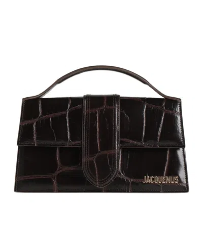 Jacquemus Solid Color Handbags In Black