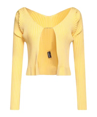 Jacquemus Solid Color Jumpers In Yellow