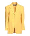 Jacquemus Solid Color Single-breasted Blazer In Yellow