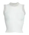 Jacquemus Solid Color Tops In White