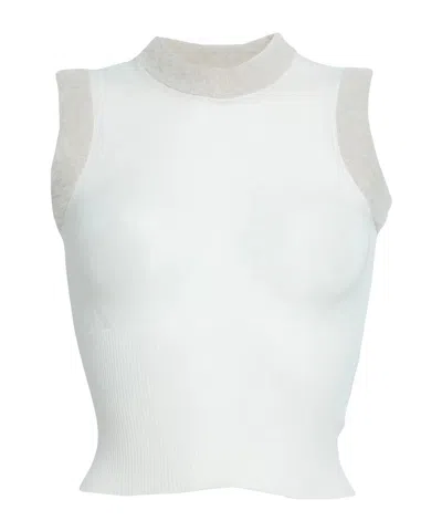Jacquemus Solid Color Tops In White