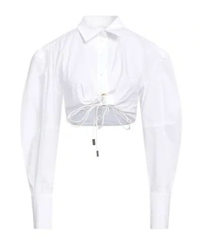 Jacquemus Solid Colour Shirts Blouses In White