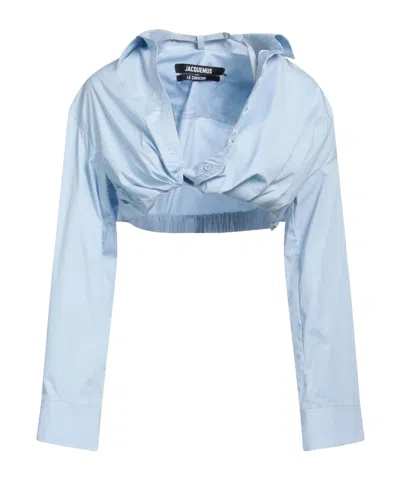 Jacquemus Solid Colour Shirts In Blue