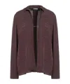 Jacquemus Solid Colour Shirts In Dark Brown
