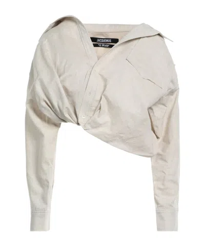 Jacquemus Solid Colour Shirts In Gray
