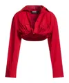 Jacquemus Solid Colour Shirts In Red