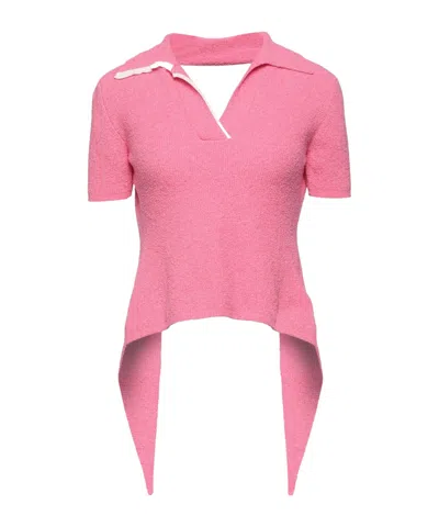 Jacquemus Solid-color Knit Top In Pink