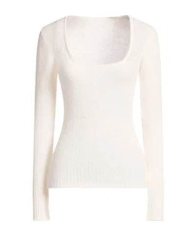 Jacquemus Solid-color Knitted Sweater In White