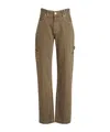 Jacquemus Solid-colored Cargo Pants In Brown