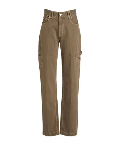 Jacquemus Solid-colored Cargo Pants In Brown