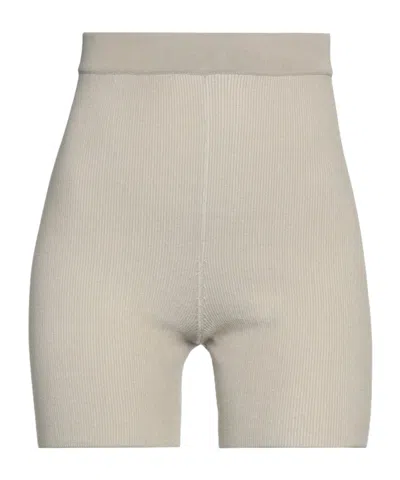 Jacquemus Solid-colored Knit Shorts In Sand-colored
