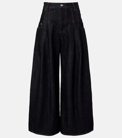 Jacquemus Souro Wide-leg Jeans In Blue