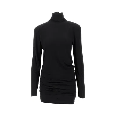 Jacquemus 'spallina' Jersey Mini Dress In Black