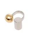 Jacquemus Sphere Open Band Ring In Metallic