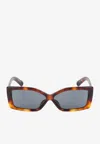 Jacquemus The Spiaggia Butterfly Sunglasses In Brown