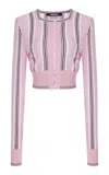 Jacquemus Pink Virgin Wool Le Cardigan Spiaggia Cardigan In Pink