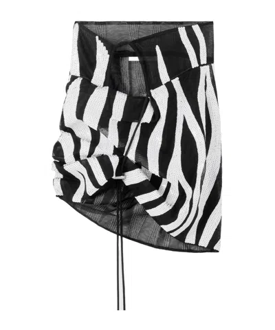 Jacquemus Spiaggia Mini Skirt In Multi