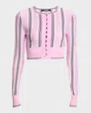 Jacquemus Pink Virgin Wool Le Cardigan Spiaggia Cardigan In Multi-pink