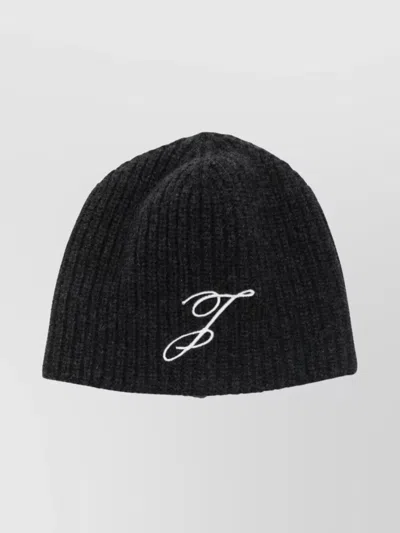 JACQUEMUS SPIRAL RIBBED KNIT HAT