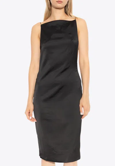 Jacquemus Spoglio Sleeveless Dress In Black