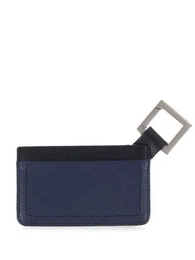 Jacquemus Square Carabiner Card Holder In Blue
