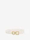 Jacquemus The Regalo Circle-buckle Leather Belt In Black