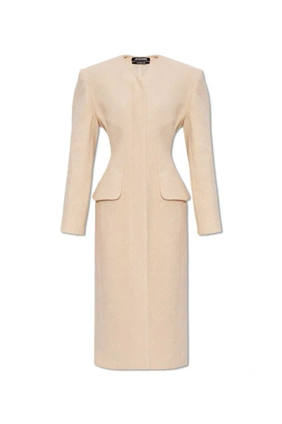 Jacquemus Square Coat In White