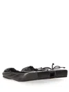 Jacquemus Black Square-toe Shoes With Gathered Upper In Black