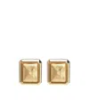 Jacquemus Square Earrings In Gold