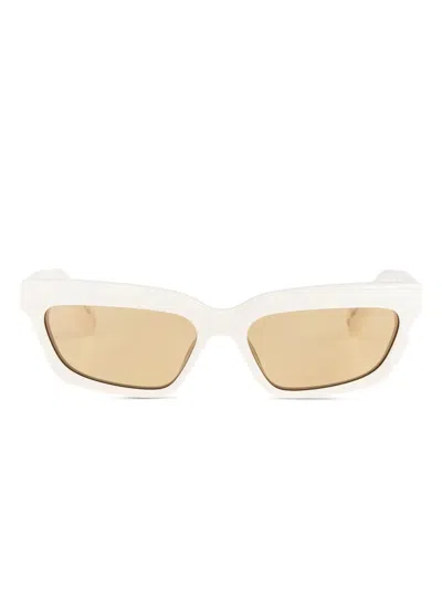 Jacquemus Square-frame Sunglasses In Gray