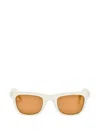Jacquemus Square Frame Sunglasses In White