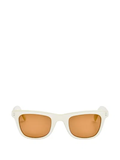 Jacquemus Square Frame Sunglasses In White