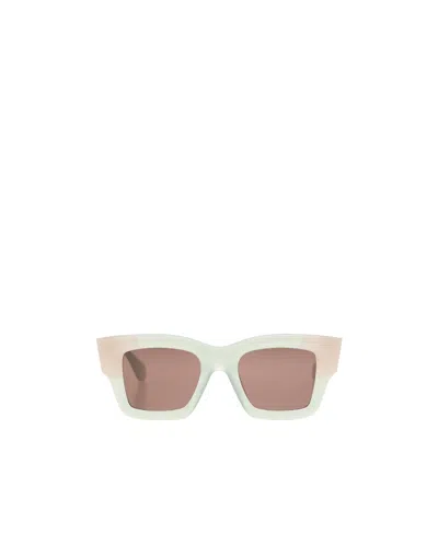 Jacquemus Square-frame Tinted Sunglasses In Nude