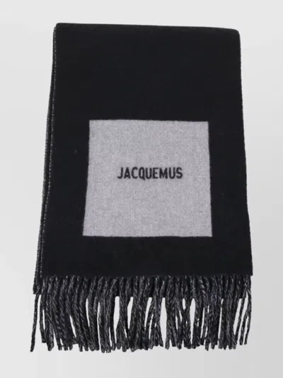 Jacquemus Square Fringe Rectangular Scarf