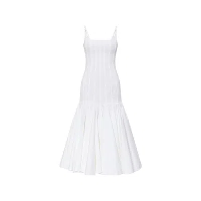 Jacquemus La Robe Agave In Cotton Poplin In White