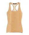 Jacquemus Square-neck Sleeveless Vest In Nude
